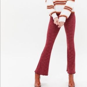 UO Perry Knit High-Waisted Flare Pant
